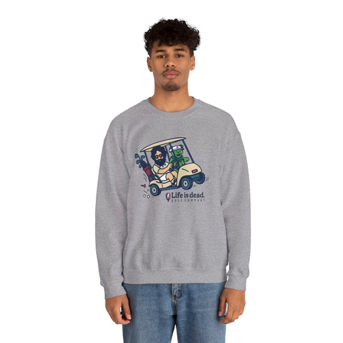Grateful Dead - Joy Ridin' Jerry and The Bear | Life is dead. Crewneck Sweatshirt - StealieShop